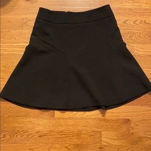 Express back zip black skirt